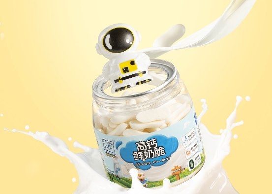 米可泡泡高钙鲜奶脆新上市，打造儿童趣味“食”光