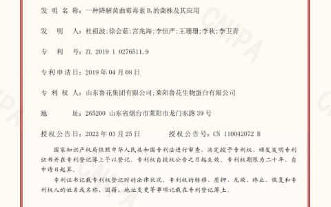 鲁花荣膺中国专利奖