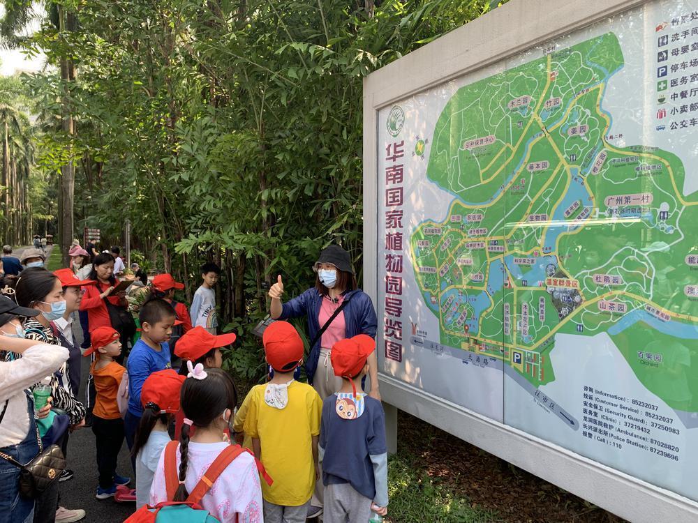 在大自然寻找春天！25个来穗亲子家庭走进华南国家植物园